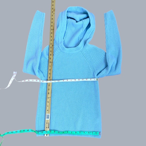 Vince Sweater Hoodie Wool Cashmere Light Blue (S) - Picture 8 of 8